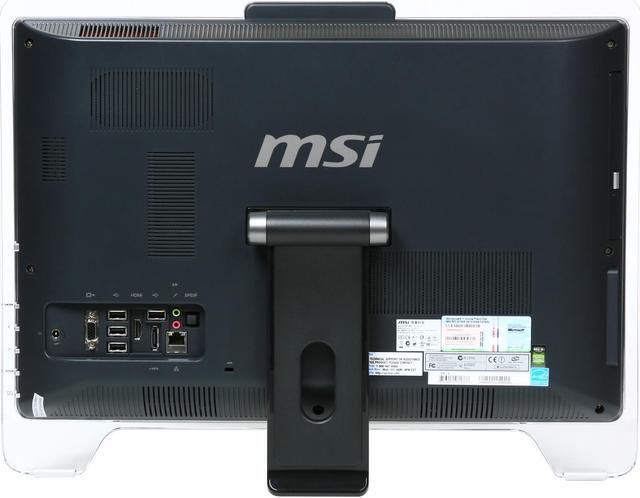 Alt view image 5 of 7 - MSI Desktop PC Wind Top AE2020-098US Intel Pentium T4500 3GB DDR2 320GB HDD 20.0" Touchscreen Windows 7 Home Premium 64-bit