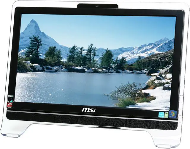 Alt view image 3 of 7 - MSI Desktop PC Wind Top AE2010-63SUS AMD Athlon 64 X2 3250e 4GB DDR2 320GB HDD 20.0" Touchscreen Windows 7 Home Premium