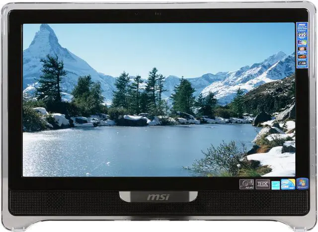 Alt view image 2 of 8 - MSI Desktop PC Wind Top AE2280-009US Intel Core i3-530 4GB DDR3 640GB HDD 21.5" Touchscreen Windows 7 Home Premium 64-bit