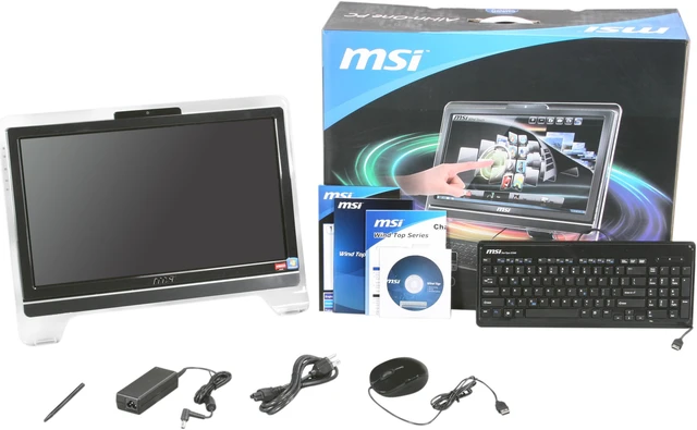 Alt view image 7 of 7 - MSI All-in-One PC Wind Top AE2050-008US AMD E-350 4GB DDR3 640GB HDD AMD Radeon HD 6310 Windows 7 Home Premium 64-bit
