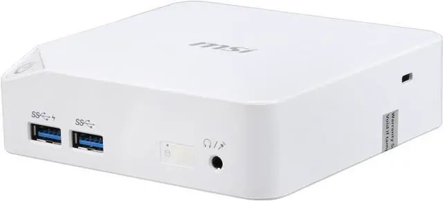 Main image of MSI Mini PC Intel Core i5 5200U (2.20 GHz) 4 GB DDR3L 128 GB SSD Intel HD Graphics 5500 Windows 8.1