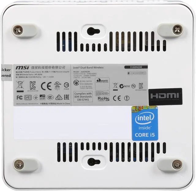 Alt view image 7 of 8 - MSI Mini PC Intel Core i5 5200U (2.20 GHz) 4 GB DDR3L 128 GB SSD Intel HD Graphics 5500 Windows 8.1