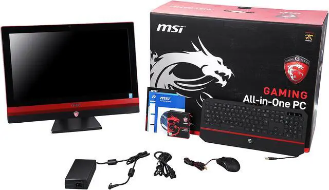 Alt view image 7 of 7 - MSI All-in-One PC 24GE 2QE 4K-012US Intel Core i7-4720HQ 16 GB DDR3L 2TB HDD 256GB SSD NVIDIA GeForce GTX 960M Windows 10 Home 64-Bit