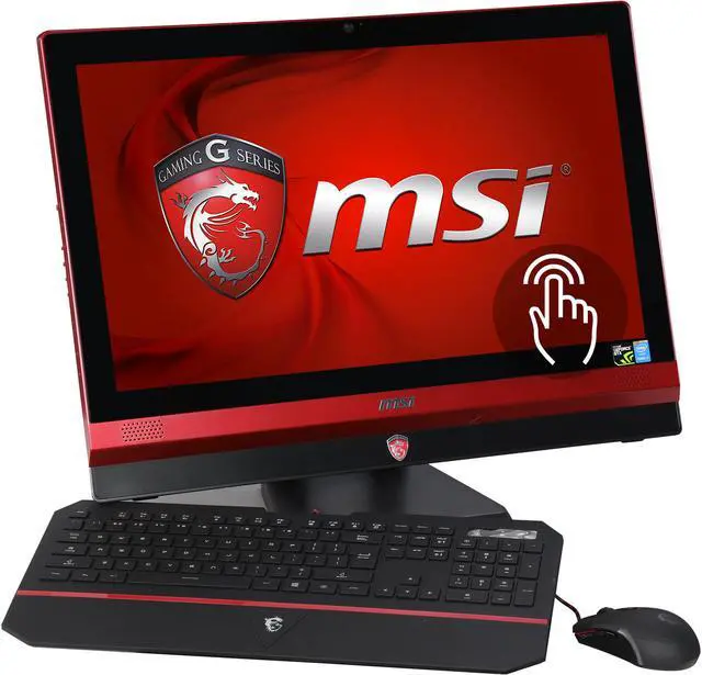 Main image of MSI All-in-One PC 24GE 2QE 4K-0010US Intel Core i7-5700HQ 16 GB DDR3L 2TB HDD 256GB SSD NVIDIA GeForce GTX 960M Windows 10 Home 64-Bit
