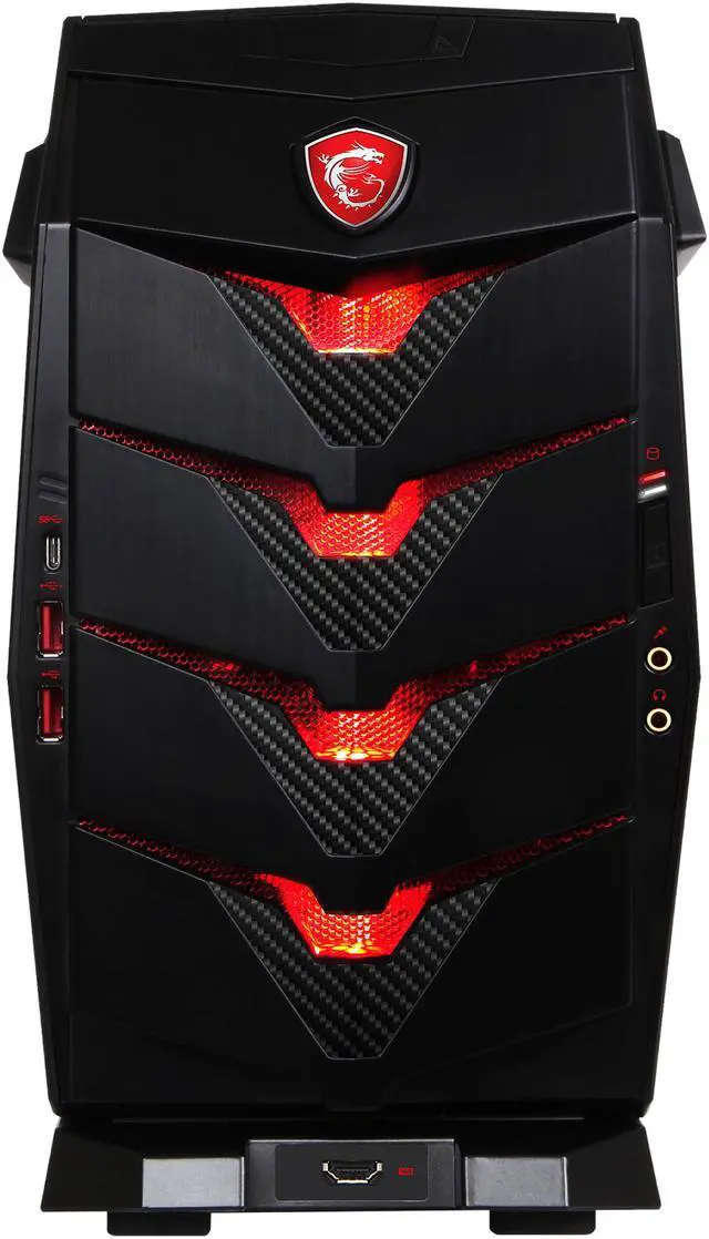 Alt view image 4 of 12 - MSI Desktop Computer Aegis 3 VR7RD-013US Intel Core i7-7700 16GB DDR4 3TB HDD 256 GB M.2 SATA SSD GeForce GTX 1070 Windows 10 Home 64-Bit