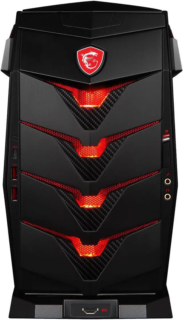 Alt view image 7 of 12 - MSI Desktop Computer Aegis 3 VR7RD-013US Intel Core i7-7700 16GB DDR4 3TB HDD 256 GB M.2 SATA SSD GeForce GTX 1070 Windows 10 Home 64-Bit