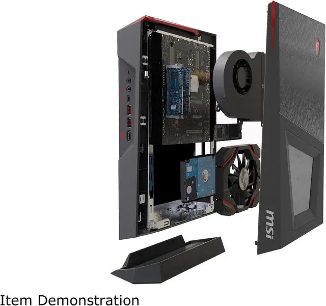 Alt view image 2 of 20 - MSI Desktop Computer Trident 3 Trident 3 VR7RC-020US Intel Core i5-7400 8GB DDR4 1TB HDD GeForce GTX 1060 Windows 10 Home 64-Bit