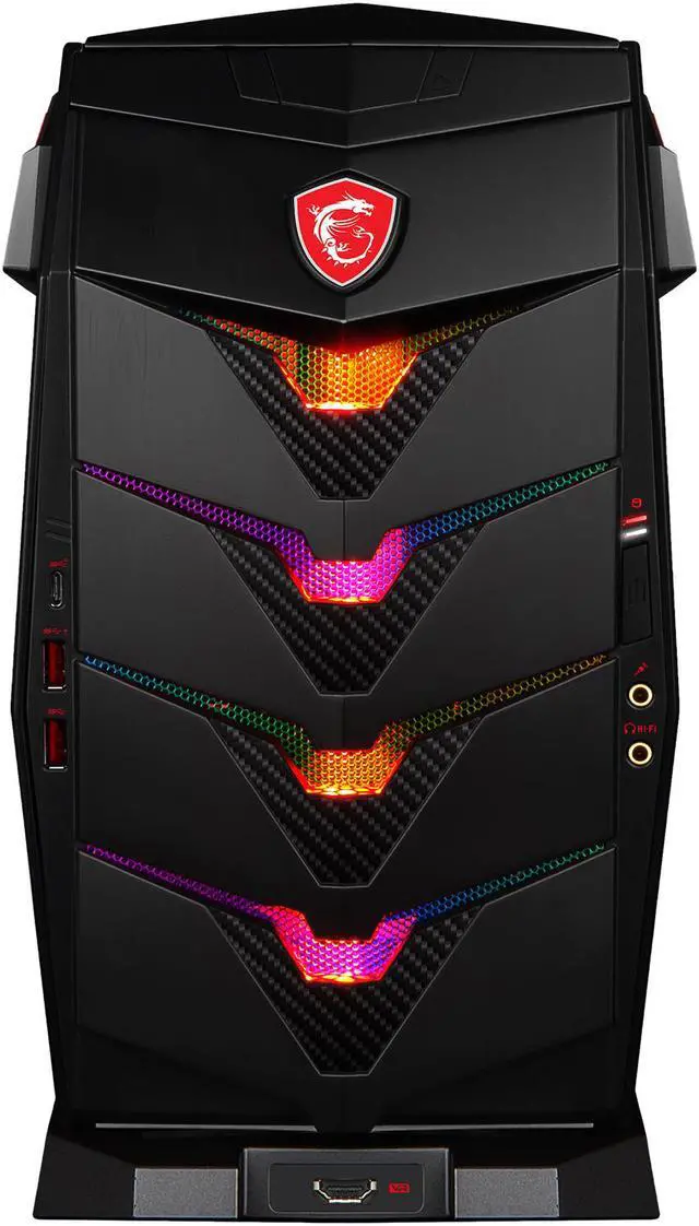 Alt view image 6 of 20 - MSI Desktop Computer Aegis 3 Aegis 3 VR7RE-036US Intel Core i7-7700 32GB DDR4 2TB HDD 512GB SSD GeForce GTX 1080 Windows 10 Home 64-Bit