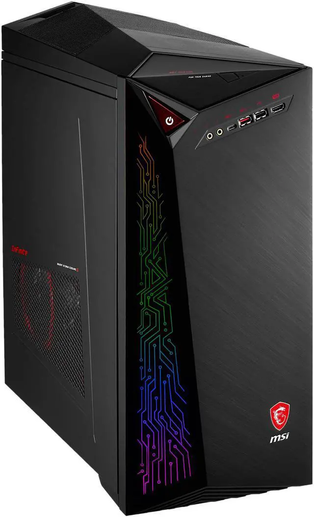 Alt view image 12 of 18 - MSI Desktop Computer Infinite A Infinite A VR7RF-006US Intel Core i7-7700 16GB DDR4 2TB HDD 512GB SSD NVIDIA GeForce GTX 1080 Ti ARMOR Windows 10 Home 64-Bit