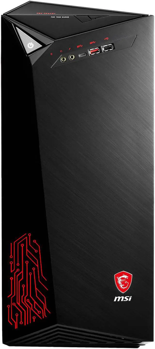 Alt view image 4 of 15 - MSI Desktop Computer Infinite Infinite VR7RC-036US Intel Core i7-7700 16GB DDR4 2TB HDD GeForce GTX 1060 Windows 10 Home 64-Bit