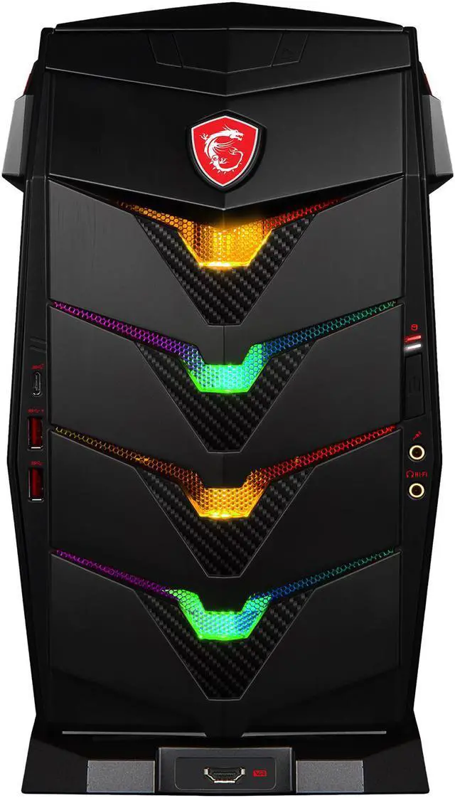 Alt view image 7 of 20 - MSI Desktop Computer Aegis 3 VR7RD-077US Intel Core i7-7700 16GB DDR4 2TB HDD 256GB SSD GeForce GTX 1070 Windows 10 Home 64-Bit (English Only)
