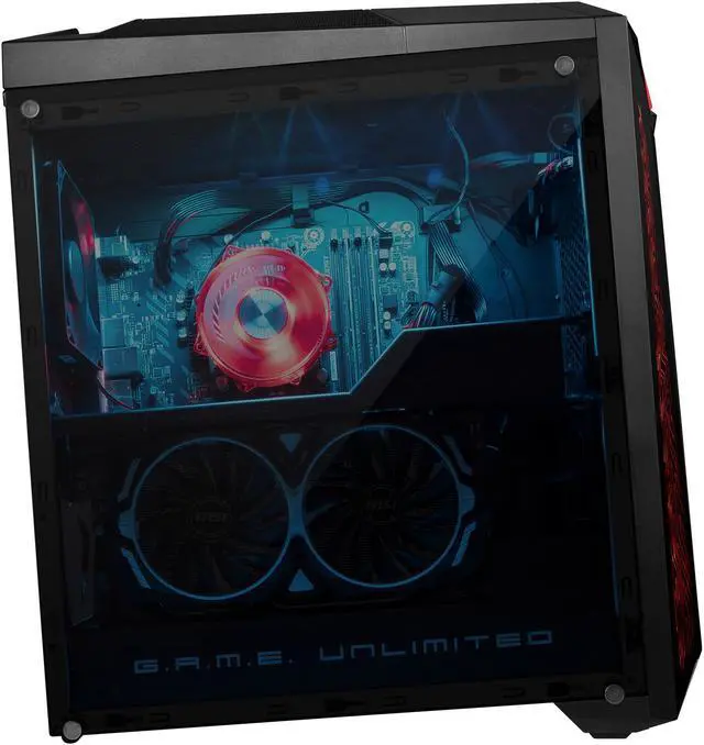 Alt view image 13 of 19 - MSI Desktop Computer Infinite X 8RD-040US Intel Core i7-8700 16GB DDR4 2TB HDD 256 GB M.2 SSD GeForce GTX 1070 Windows 10 Home 64-Bit