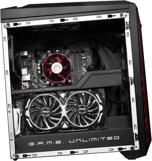 Alt view image 15 of 19 - MSI Desktop Computer Infinite X 8RD-040US Intel Core i7-8700 16GB DDR4 2TB HDD 256 GB M.2 SSD GeForce GTX 1070 Windows 10 Home 64-Bit