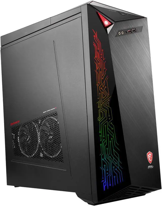 Alt view image 6 of 19 - MSI Desktop Computer Infinite X 8RD-040US Intel Core i7-8700 16GB DDR4 2TB HDD 256 GB M.2 SSD GeForce GTX 1070 Windows 10 Home 64-Bit