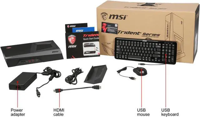 Alt view image 8 of 7 - MSI Gaming Desktop TRIDENT 3 VR7RC-028US Intel Core i5-7400 8GB DDR4 1TB HDD GeForce GTX 1060 Windows 10 Home 64-Bit