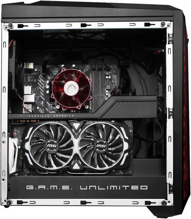 Alt view image 12 of 14 - MSI Gaming Desktop Infinite A 8RC-457US Intel Core i7-8700 16GB DDR4 2TB HDD 256GB SSD GeForce GTX 1060 Windows 10 Home 64-bit