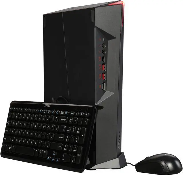 Main image of MSI Gaming Desktop Trident 3 8RC-003US Intel Core i7-8700 16GB DDR4 1TB HDD 256 GB M.2 SSD GeForce GTX 1060 Windows 10 Home 64-bit