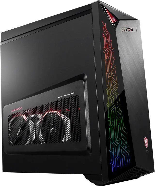 Main image of MSI Gaming Desktop Infinite X Plus 9SF-271US Intel Core i7-9700K 16GB DDR4 2TB HDD 256GB SSD GeForce RTX 2080 Ti Windows 10 Pro 64-bit