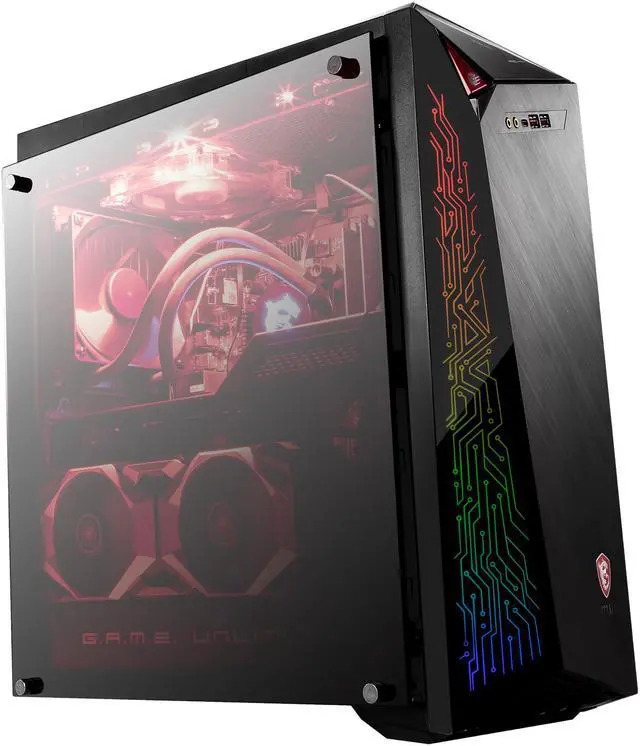 Alt view image 5 of 8 - MSI Gaming Desktop Infinite X Plus 9SD-468US Intel Core i7-9700KF 16GB DDR4 3TB HDD 1TB SSD GeForce RTX 2070 SUPER Windows 10 Pro 64-bit