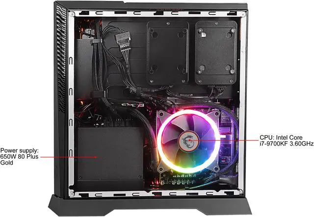 Alt view image 12 of 13 - MSI Gaming Desktop Trident X Plus 9SE-464US Intel Core i7-9700KF 16GB DDR4 2TB HDD 512GB SSD GeForce RTX 2080 SUPER Windows 10 Home 64-bit