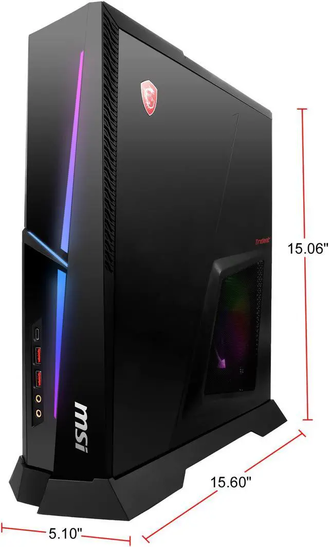 Alt view image 13 of 13 - MSI Gaming Desktop Trident X Plus 9SE-464US Intel Core i7-9700KF 16GB DDR4 2TB HDD 512GB SSD GeForce RTX 2080 SUPER Windows 10 Home 64-bit