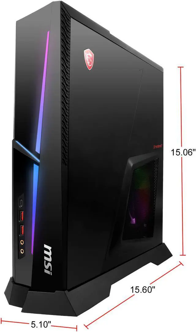 Alt view image 13 of 13 - MSI Gaming Desktop Trident X Plus 9SD-462US Intel Core i7-9700KF 16GB DDR4 2TB HDD 512GB SSD GeForce RTX 2070 SUPER Windows 10 Pro 64-bit