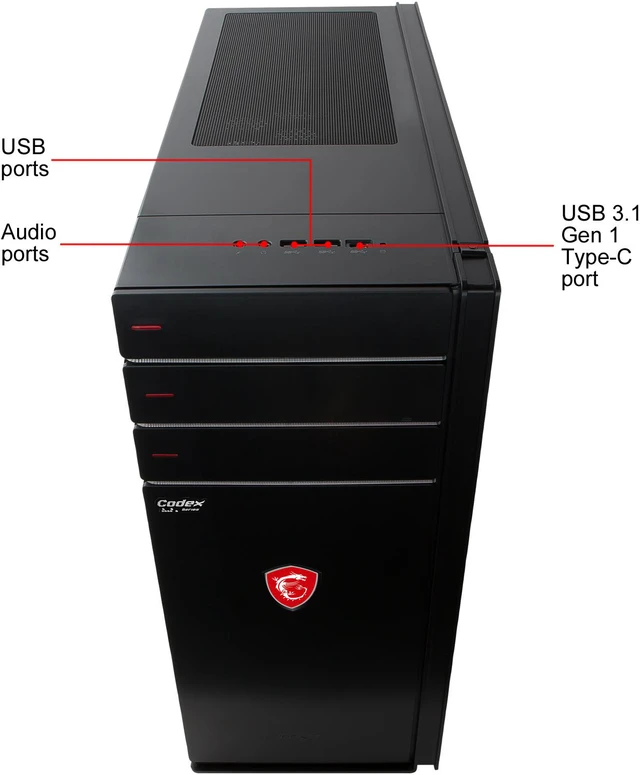 Alt view image 8 of 12 - MSI Gaming Desktop Codex XE Plus 9SD-279US Intel Core i7-9700K 16GB DDR4 2TB HDD 512GB SSD GeForce RTX 2070 Windows 10 Home 64-bit