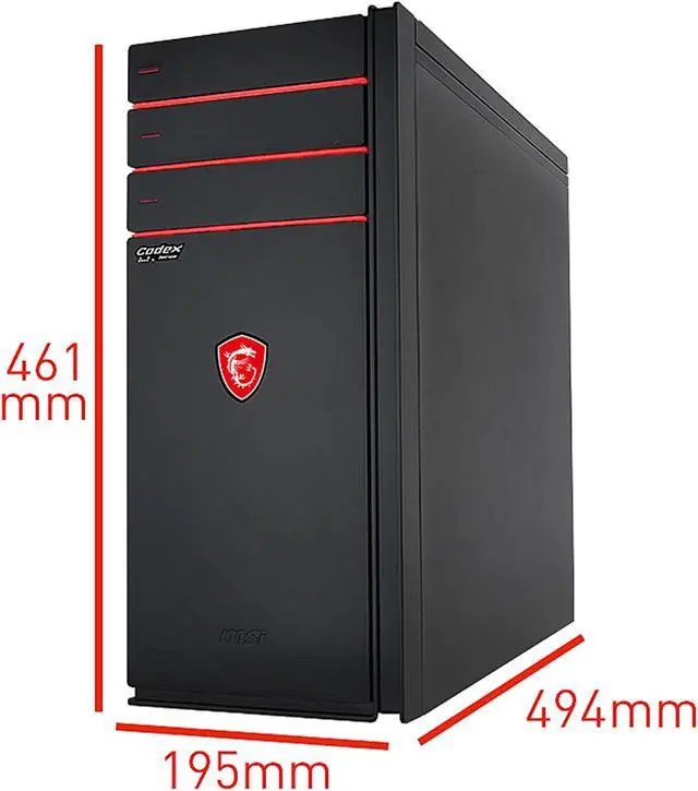 Alt view image 13 of 15 - MSI Gaming Desktop Codex XE Plus 9SI-294US Intel Core i7-9700K 16GB DDR4 512GB SSD GeForce GTX 1660 Ti Windows 10 Home 64-bit