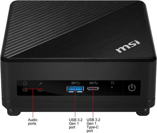 Alt view image 4 of 16 - MSI Cubi 5 10M-025US Mini PC - Intel Core i5-10210U, 8 GB DDR4, 512 GB SSD, Intel UHD Graphics, Windows 10 Home