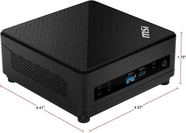 Alt view image 8 of 13 - MSI Cubi 5 10M-027US Mini PC - Intel Core i3-10110U, 8 GB DDR4, 256 GB SSD, Intel UHD Graphics, Windows 10 Home