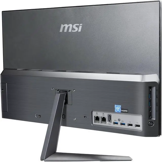 Alt view image 6 of 14 - MSI PRO 24X 10M-045US - 23.8" - Intel Celeron 5205U - 4 GB DDR4 - 64 GB SSD - 500 GB HDD - Windows 10 Pro - All-in-One