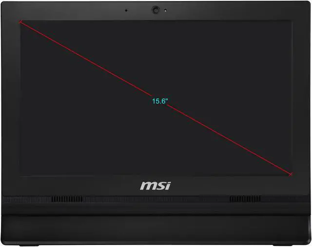 Alt view image 3 of 9 - MSI PRO 16T 10M-013US - 15.6" Touchscreen - Celeron 5205U - 4 GB DDR4 - 256 GB SSD - Windows 10 Home - All-in-One PC