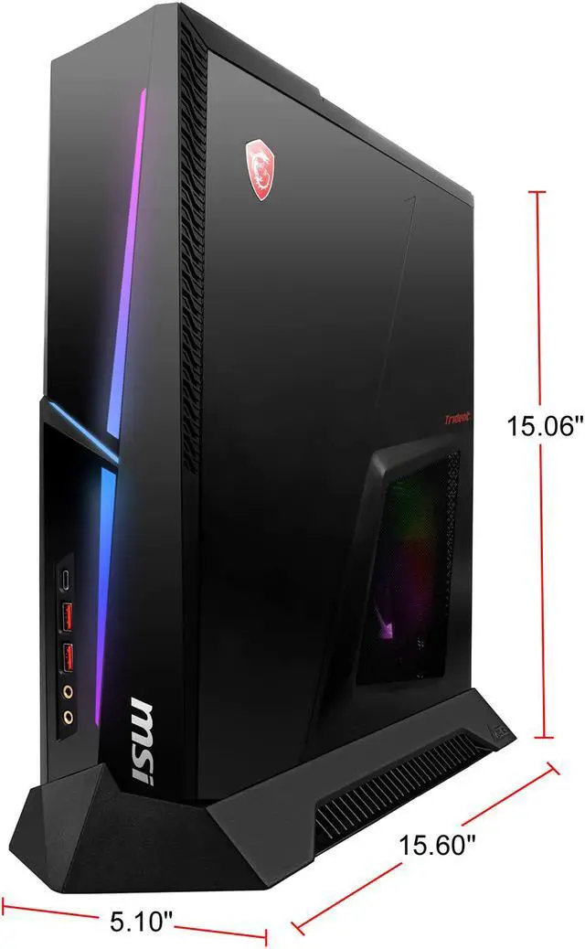 Alt view image 9 of 10 - MSI Gaming Desktop MEG Trident X 10SD-864US Intel Core i7-10700KF 32GB DDR4 1TB PCIe SSD GeForce RTX 2070 SUPER Windows 10 Home 64-bit