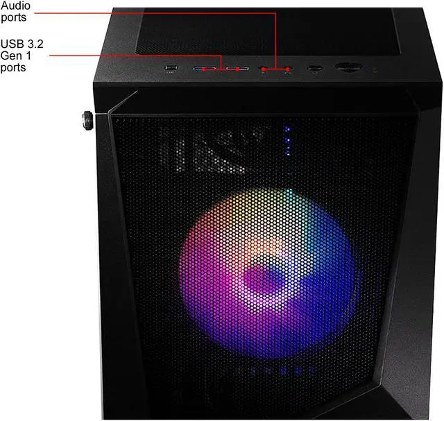 Alt view image 4 of 6 - MSI CODEX R 10SC-006US - Intel Core i7-10700F - 16 GB DDR4 - 1 TB HDD + 512 GB SSD - GeForce RTX 2060 - Gaming Desktop