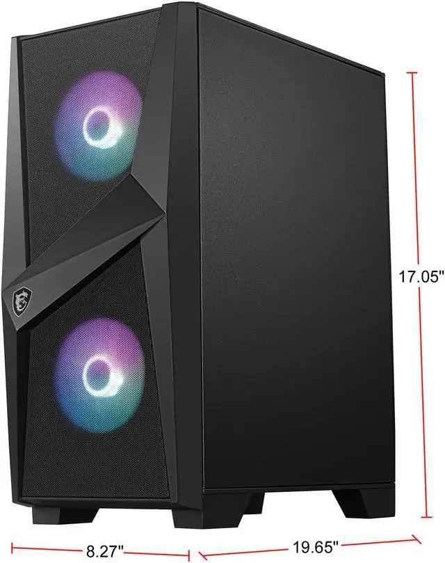 Alt view image 6 of 6 - MSI CODEX R 10SI-007US - Intel Core i5-10400F - 8 GB DDR4 - 1 TB HDD + 512 GB SSD - GeForce GTX 1660 SUPER - Windows 10 Home - Gaming Desktop