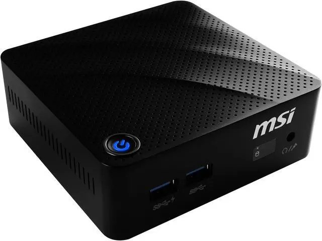 Alt view image 3 of 13 - MSI Desktop Computer Cubi N 8GL-094US Intel Celeron N4000 4GB DDR4 64GB SSD Intel UHD Graphics 600 Windows 10 Pro 64-bit