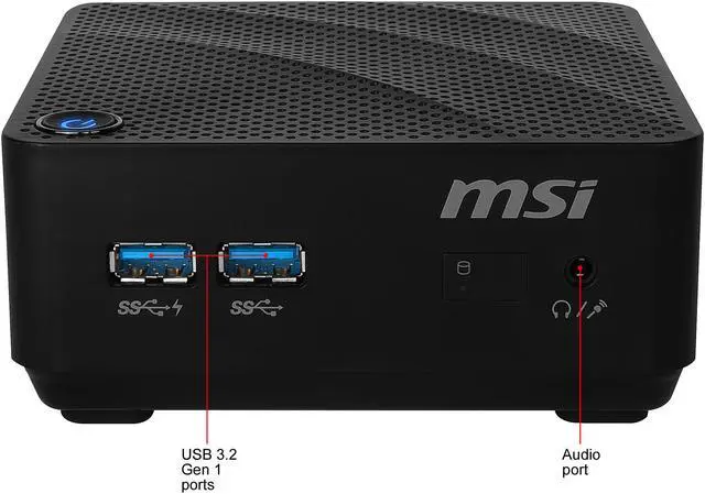 Alt view image 7 of 13 - MSI Desktop Computer Cubi N 8GL-094US Intel Celeron N4000 4GB DDR4 64GB SSD Intel UHD Graphics 600 Windows 10 Pro 64-bit
