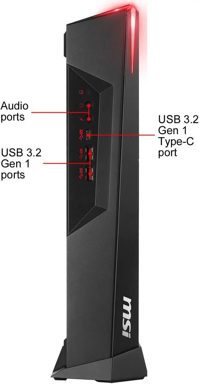 Alt view image 3 of 10 - MSI Gaming Desktop Trident 3 10SI-002CA Intel Core i5 10th Gen 10400F (2.90 GHz) 8 GB DDR4 1 TB HDD 512 GB SSD NVIDIA GeForce GTX 1660 SUPER Windows 10 Home