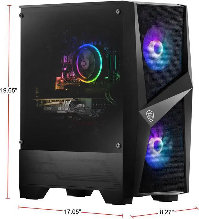 Alt view image 3 of 7 - MSI Gaming Desktop Codex R 10SC-005CA Intel Core i7 10th Gen 10700F (2.90 GHz) 16 GB DDR4 1 TB HDD 512 GB SSD NVIDIA GeForce RTX 2060 Windows 10 Home 64-bit