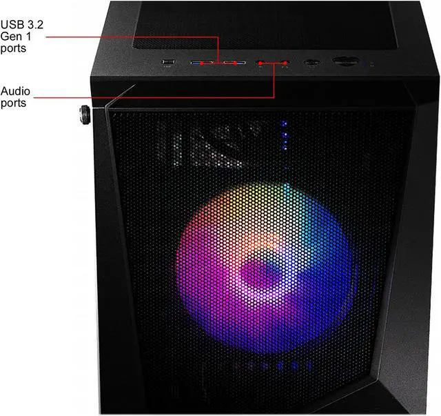 Alt view image 5 of 6 - MSI Gaming Desktop CODEX R 10SI-015CA Intel Core i5 10th Gen 10400F (2.90 GHz) 8 GB DDR4 512 GB SSD NVIDIA GeForce GTX 1660 SUPER Windows 10 Home 64-bit