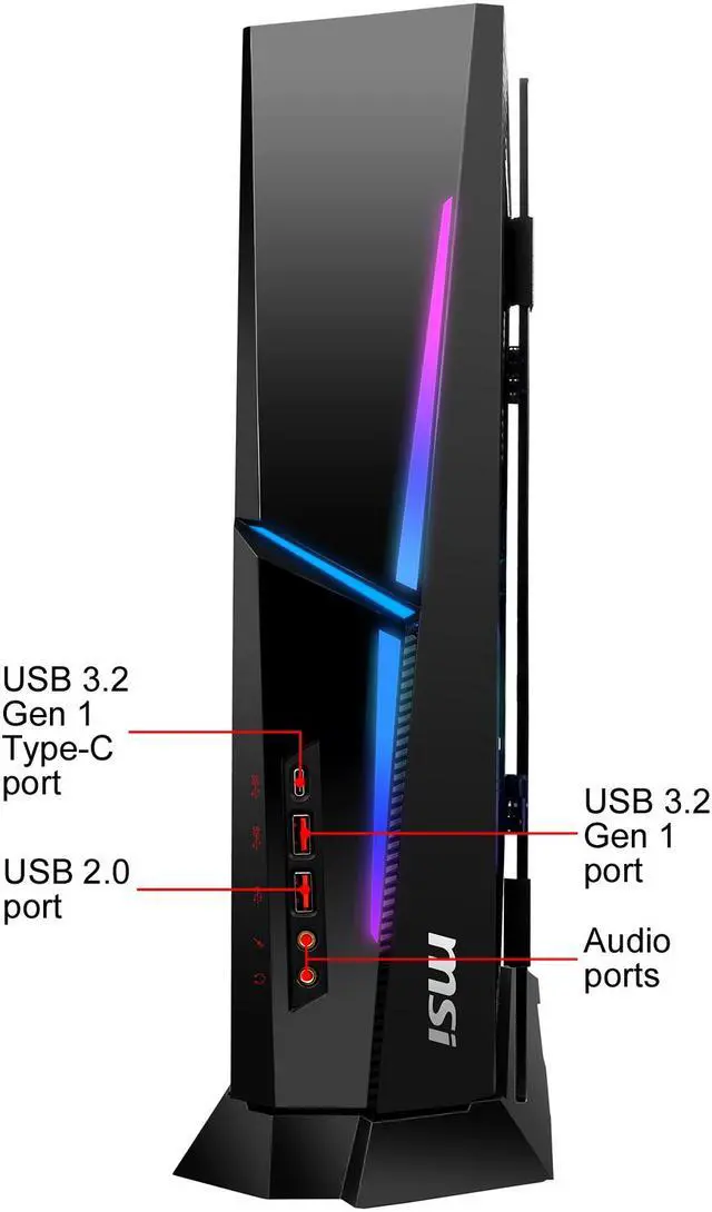 Alt view image 5 of 15 - MSI MPG Trident AS 10SC-1208US - Intel Core i7-10700F - 16 GB DDR4 - 1 TB PCIe SSD - GeForce RTX 2060 SUPER - Windows 10 Home - Gaming Desktop