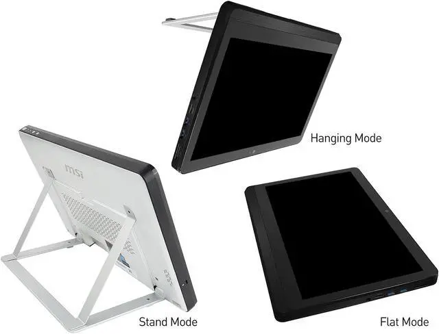 Alt view image 12 of 17 - MSI All-in-One Computer PRO 16 Flex 8GL-061US Intel Celeron N4000 4GB DDR4 256GB PCIe SSD 15.6" Touchscreen Windows 10 Pro 64-bit