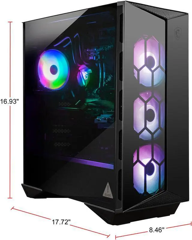 Alt view image 2 of 4 - MSI Aegis RS 10TH-061US - Intel Core i7-10700K - 16 GB DDR4 - 2 TB HDD + 1 TB SSD - GeForce RTX 3090 - Windows 10 Home - Gaming Desktop