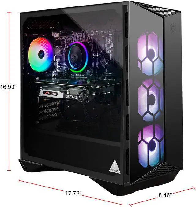 Alt view image 2 of 5 - MSI Gaming Desktop Aegis R 10TD-068US Intel Core i7-10700 16GB DDR4 1TB HDD 512GB SSD GeForce RTX 3070 Windows 10 Home 64-bit