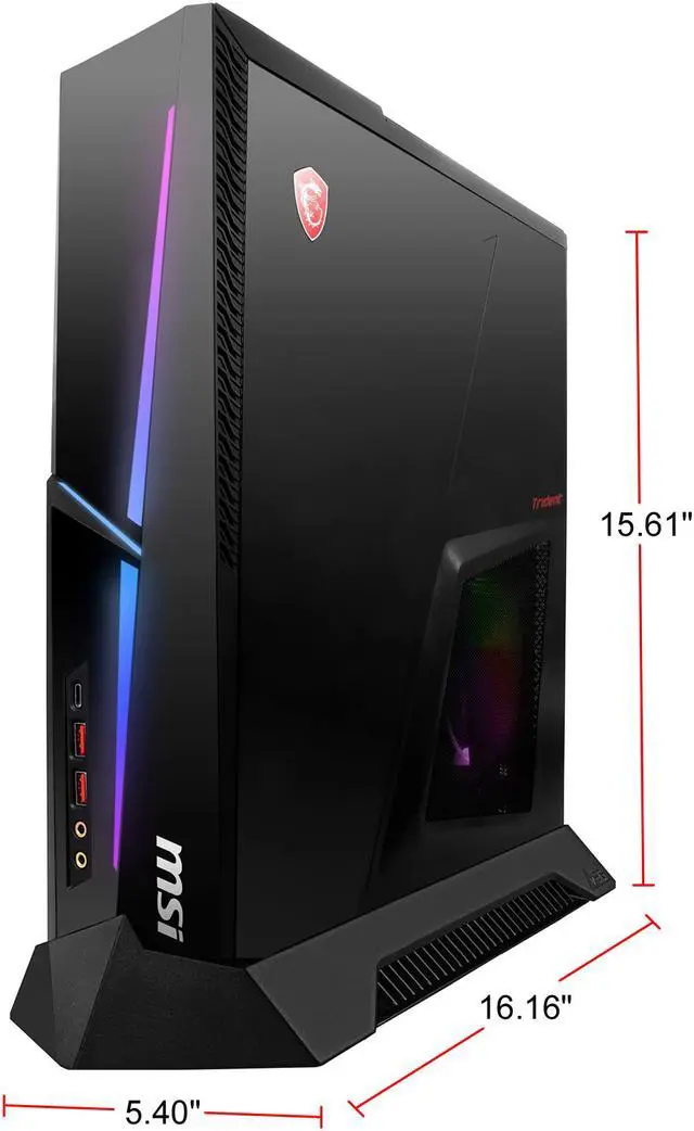 Alt view image 10 of 10 - MSI MEG Trident X 10TD-1282US - Intel Core i7-10700K - 32 GB DDR4 - 1 TB SSD - GeForce RTX 3070 - Windows 10 Home - Gaming Desktop