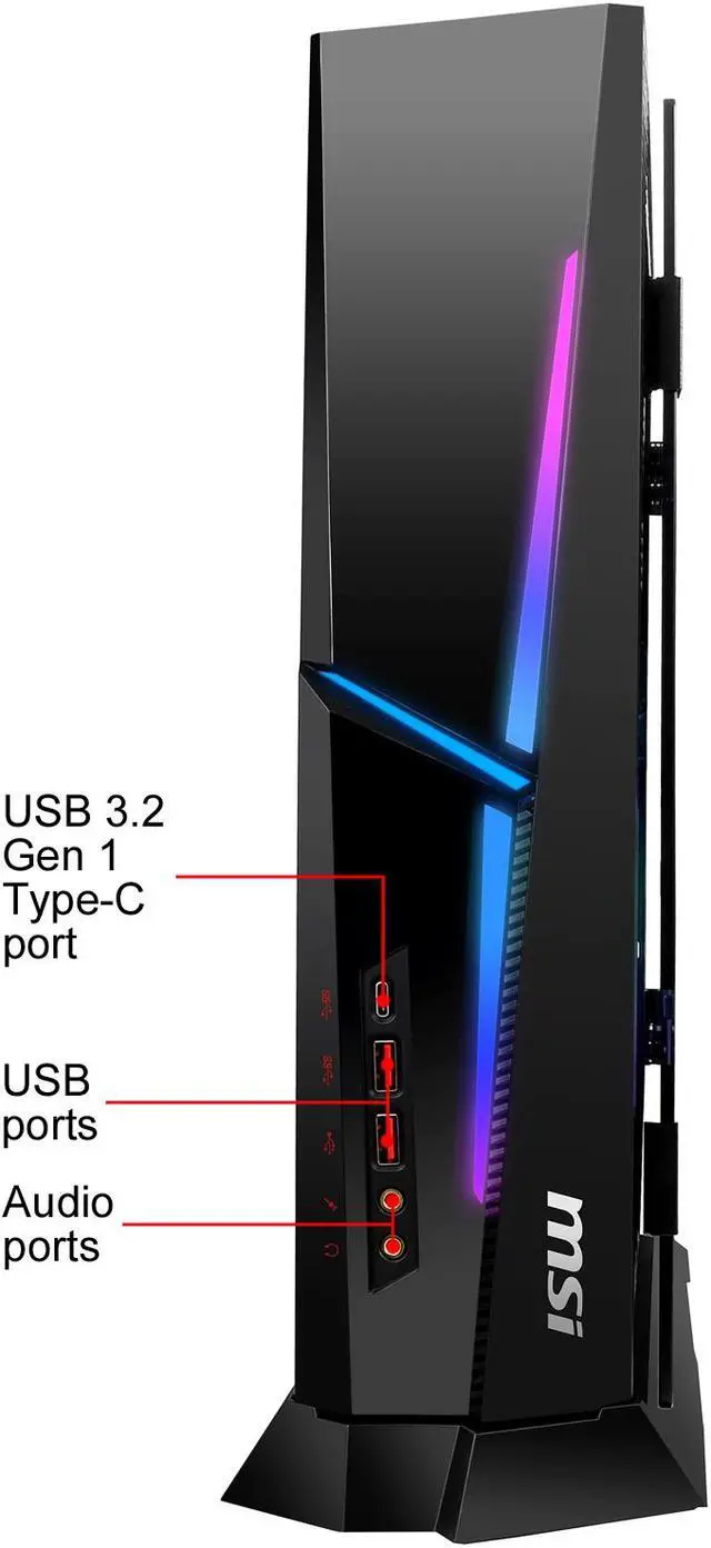 Alt view image 4 of 12 - MSI Gaming Desktop MPG Trident AS 10TD-1420US Intel Core i7-10700F 16GB DDR4 1TB SSD GeForce RTX 3070 Windows 10 Home 64-bit
