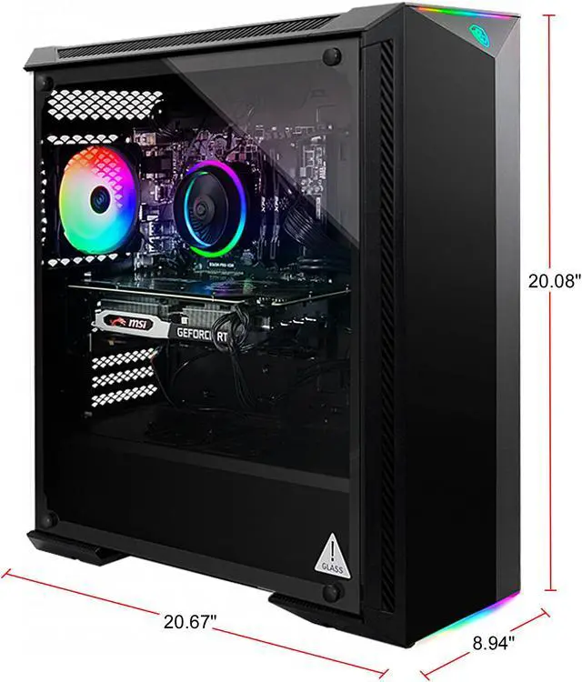 Alt view image 3 of 8 - MSI Gaming Desktop Aegis R 9SD-010US Intel Core i7-9700F 16GB DDR4 1TB SSD GeForce RTX 2070 Windows 10 Home 64-bit