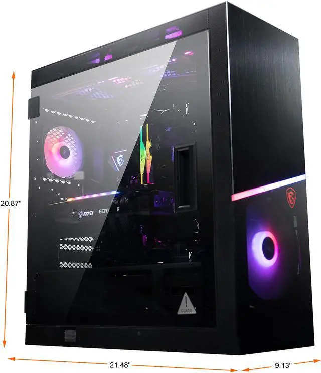 Alt view image 2 of 13 - MSI Gaming Desktop Infinite RS 10TD-080US Intel Core i9-10900K 16GB DDR4 1TB HDD 1TB SSD GeForce RTX 3070 Windows 10 Home 64-bit