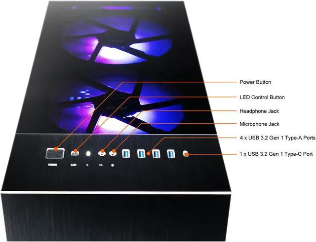 Alt view image 10 of 13 - MSI Gaming Desktop Infinite RS 10TD-080US Intel Core i9-10900K 16GB DDR4 1TB HDD 1TB SSD GeForce RTX 3070 Windows 10 Home 64-bit