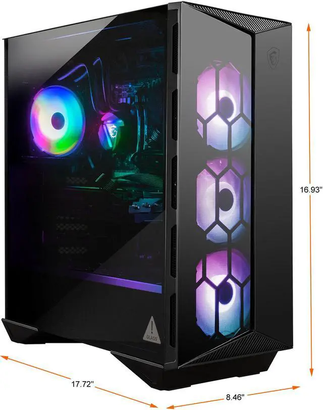 Alt view image 2 of 7 - MSI Gaming Desktop Aegis RS 10TE-081US Intel Core i7-10700K 16GB DDR4 2TB HDD 1TB SSD GeForce RTX 3080 Windows 10 Home 64-bit